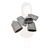 PLUGUE FÊMEA RETA 2P 10A CINZA C/5 PCS