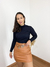 Blusa canelada Juliana - Preto - loja online