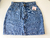 Saia jeans com strass - 38 e 40