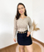 Blusa Luiza - tricot premium - Nude na internet