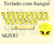 Adesivo para teclado Coreano com temas e personalizados