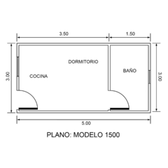 KitHouse 15m2 - Monoambiente - PAGO CONTADO - comprar online