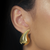 Brinco Gold Gota Curvada Grande - comprar online