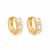 Brinco Gold de Argolinha com 7 Pedras de Zircônia na internet