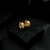 Brinco Gold de Argolinha Vazado com Pedras de Zircônia - PORQUE AMO JOIAS