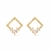 Brinco Gold Quadrado com 30 Pedras de Zircônia na internet