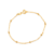 Pulseira Dourada de Bolinhas Delicada na internet