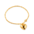 Pulseira Dourada de Cordão Baiano com Coração na internet