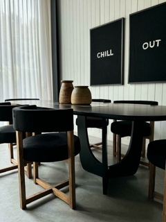 MESA COMEDOR GREY OVAL
