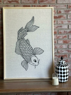 CUADRO PEZ KOI 100X70