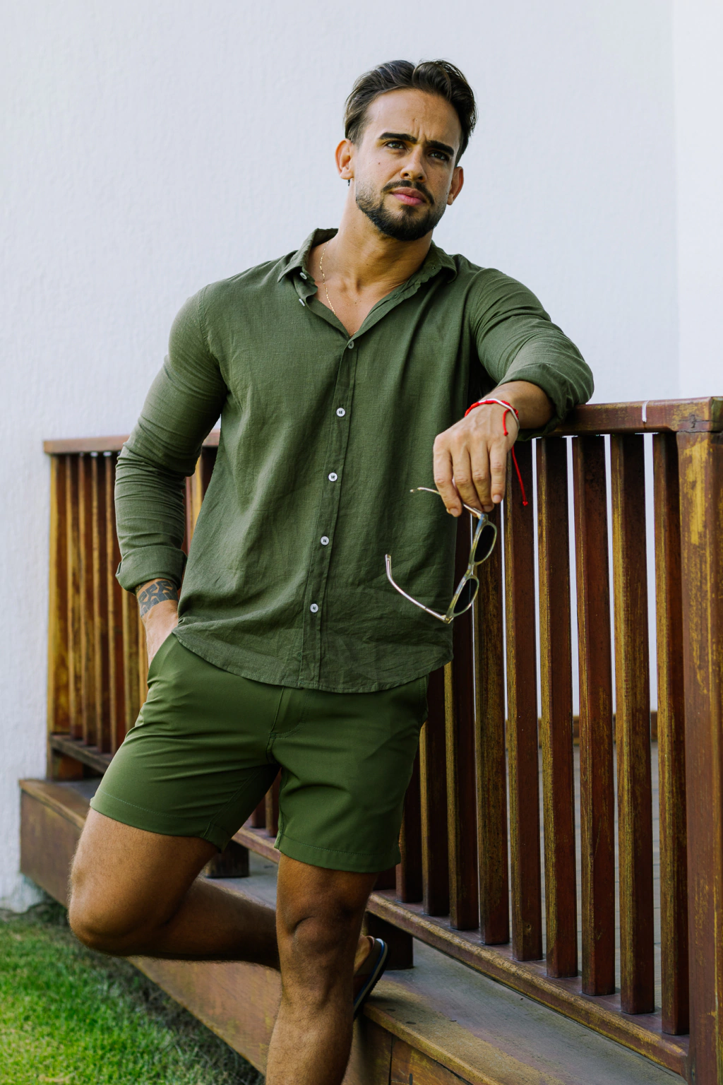 MÍCONOS - Camisa em linho manga longa