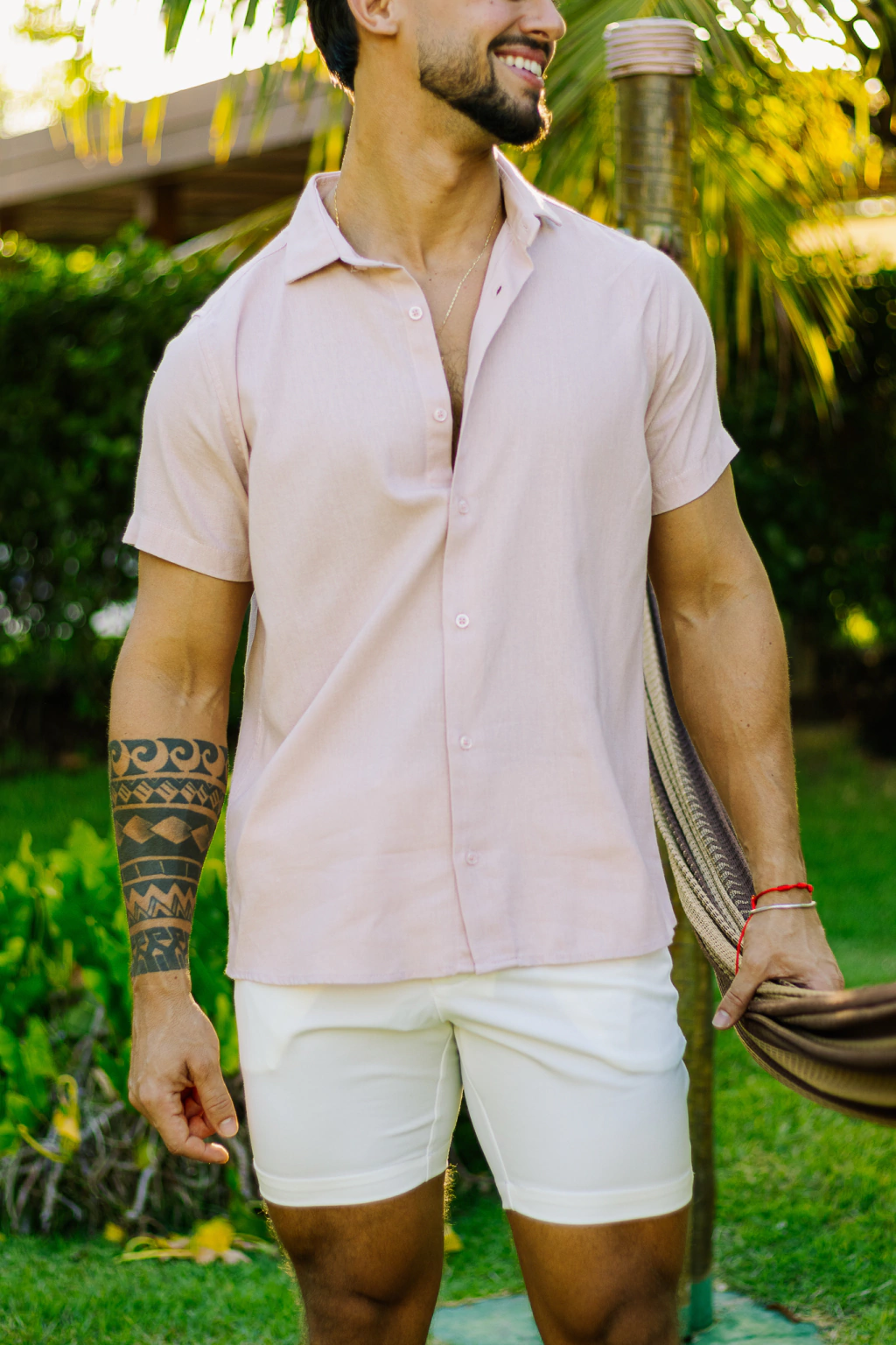 FORI - Camisa em linho manga curta