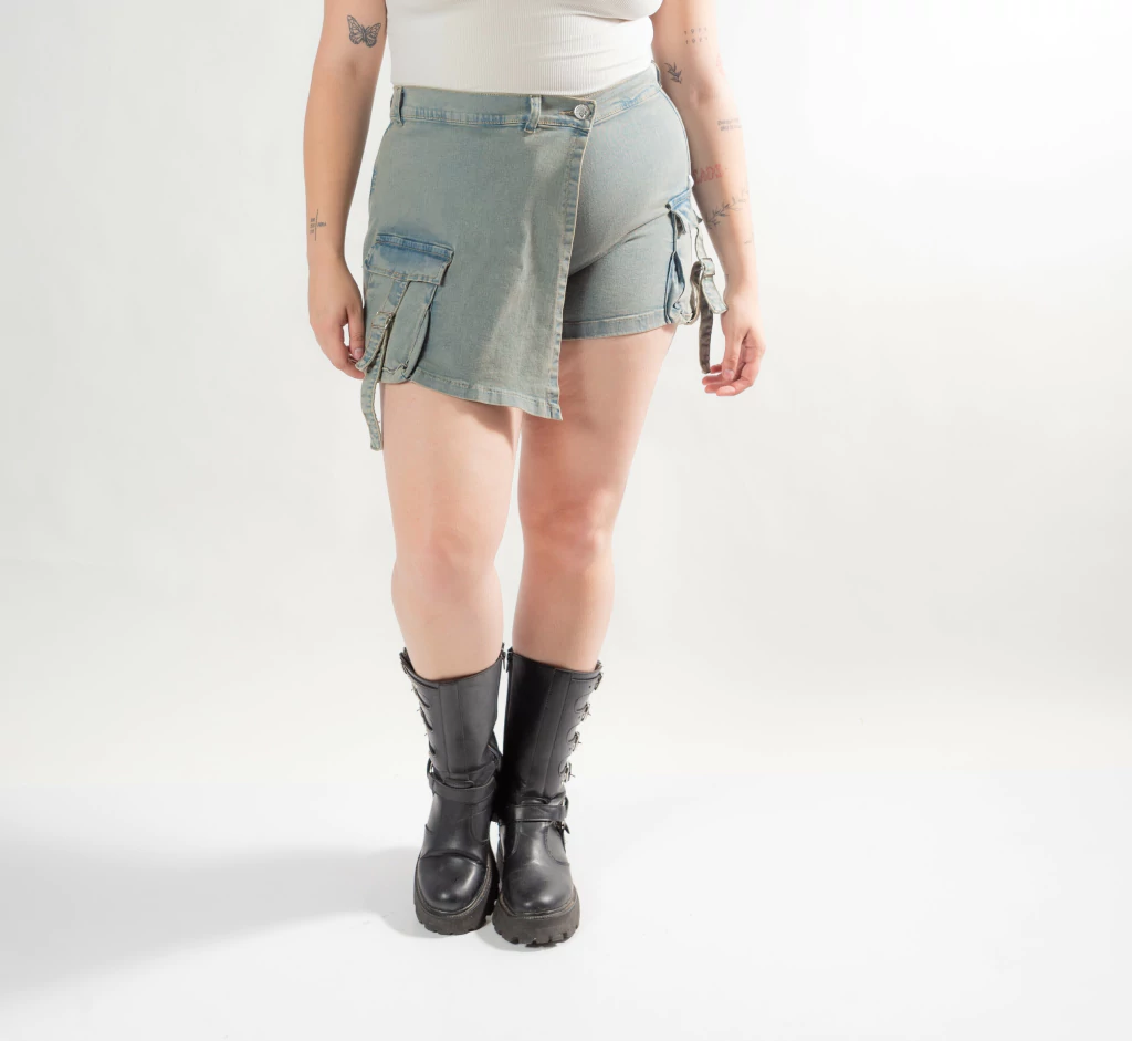 SHORT POLLERA OXIDO