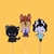 Kit de Toppers G de Halloween – Decoração de Personagens para Festas