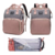 Mochila Maternal Bolso Cuna Bebe Cambiador Plegable Usb Con Red Mosquitero - comprar online