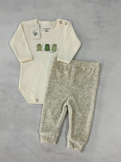 conjunto de body y pantalón de plush
