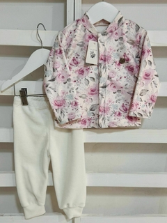 conjunto de plush estampado flores