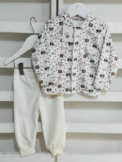 conjunto de plush estampado ositos