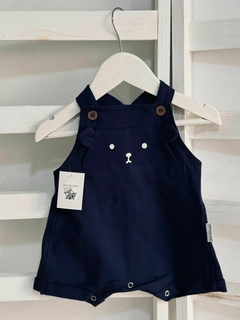 jardinero pañalero rustico azul marino - comprar online
