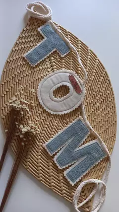 VARAL DE LETRAS PERSONALIZADO - ENFEITE ARTESANAL COM NOME - loja online