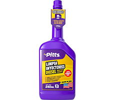 Limpia Inyectores Pitts Diesel 240Ml, caja por 12 unidades.