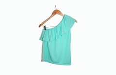 Blusa assimétrica babado - comprar online