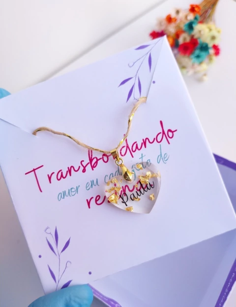 Pingente Coração com nome