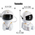 Projetor de Estrelas e Galáxia LED - Lâmpada Noturna Astronauta - comprar online