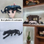 Pantera Negra Fosco Estatua Decoraçao Leopardo animal resina para a decoração