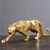 Pantera Negra Fosco Estatua Decoraçao Leopardo animal resina para a decoração