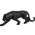 Pantera Negra Fosco Estatua Decoraçao Leopardo animal resina para a decoração