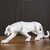 Pantera Negra Fosco Estatua Decoraçao Leopardo animal resina para a decoração - Magic Haus