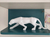 Pantera Negra Fosco Estatua Decoraçao Leopardo animal resina para a decoração - loja online