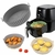 Forma De Silicone para Air Fryer Forro Antiaderente com Alça