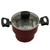 Cuscuzeiro Enjoy Antiaderente 14cm Com Tampa de Vidro - Vermelho - comprar online