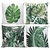 Imagem do Kit 4 Capas de Almofadas Folhas Verdes 45x45cm c/Zíper