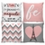 Kit 4 Capas de Almofadas Rosa Paris 45x45cm c/Zíper