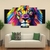 Quadro Leão Cores - comprar online