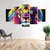 Quadro Leão Cores - comprar online