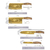 Conjunto De Faca De Cozinha Dourado - comprar online