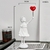 Estátua de Menina Balão Vermelho Voador - Escultura para Decoração