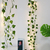 Planta Cordão Hera Folha Planta Artificial + 2 Luz Led Fio Fixo Decoração para Casa, Árvore de Natal, Árvore de Natal