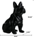 Estátua de cachorro buldogue francês nórdico, decoração para casa - Magic Haus