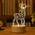 Lâmpada LED 3D de Amor Romântico para Casa e Decoração - Luz Noturna Infantil e Candeeiro de Mesa - Magic Haus