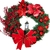 Guirlanda de Natal com Arco de Luz, Bolas, Flores Vermelhas - Decorações Natal - loja online