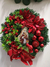 Guirlanda de Natal com Arco de Luz, Bolas, Flores Vermelhas - Decorações Natal - Magic Haus
