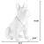 Estátua de cachorro buldogue francês nórdico, decoração para casa na internet