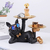 Decoração Bulldog Chaveiro, Artesanato, Resina Escultura na internet