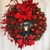 Guirlanda de Natal com Arco de Luz, Bolas, Flores Vermelhas - Decorações Natal na internet