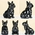 Estátua de cachorro buldogue francês nórdico, decoração para casa - loja online